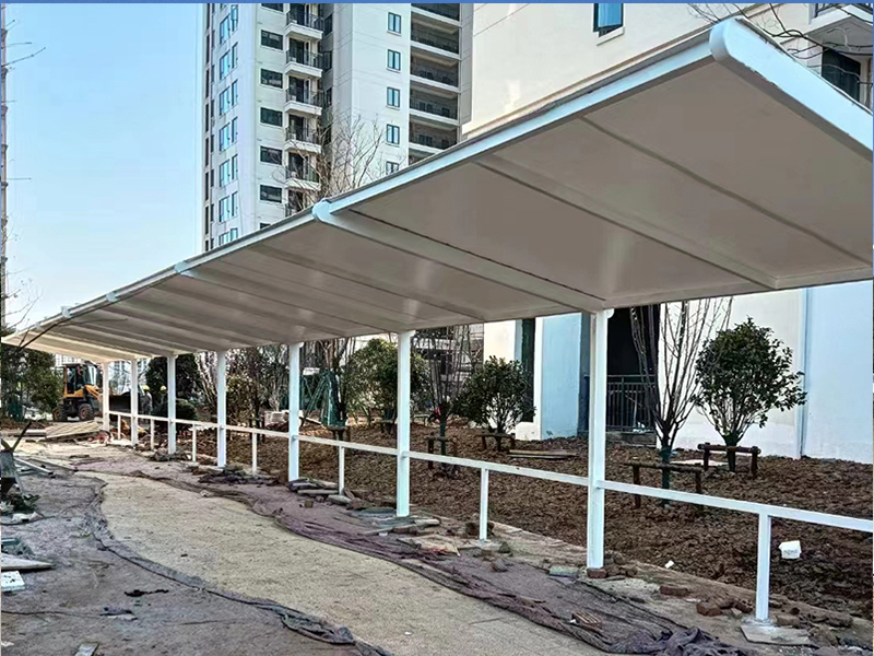 鑫淮膜结构车棚案例